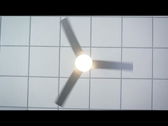 モダンな調光可能な LED シーリングファン 6 速度リモコン 52 インチ