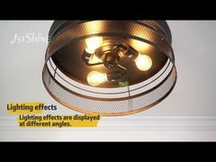 ライトが付いている寝室ETL 42インチの農家の目に見えない天井ファン