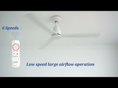 静音 DCモーター 5速 3色変化ライト 室内用シーリングファン