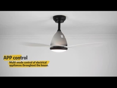 3色の無雑音110V 240V Dimmable LEDの天井に付いている扇風機はライトを変える