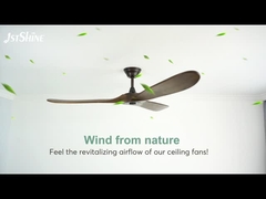 白い導かれた天井に付いている扇風機静かなDcモーター現代ファン ライト60インチの