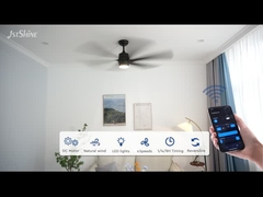 より大きな天井扇風機 ライト 6 Abs ブレード モダン ブラック 高気体積