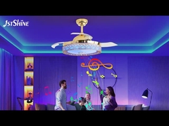 カラー変更 3000K 引き下げ式 天井扇風機 ホテルの寝室用ライト