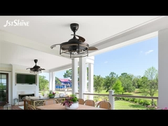 42 インチ 農場 E27 モダン LED 視界の天井扇風機 引き下げ可能な刃 天井扇風機 ライト