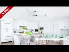 46インチ ホワイト フルッシュ マウント 天井扇風機 DCモーター 高速