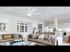 52インチ ホワイト 天井扇風機 LEDライト&プルチェーン 1stShine