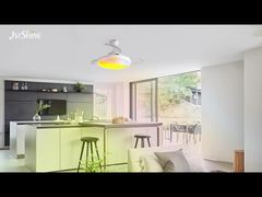 42インチ スマート格納式シーリングファン、アンビエント照明付き