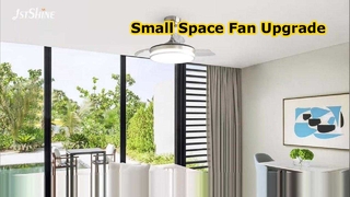 36 インチ格納式シーリングファン調光可能ライト