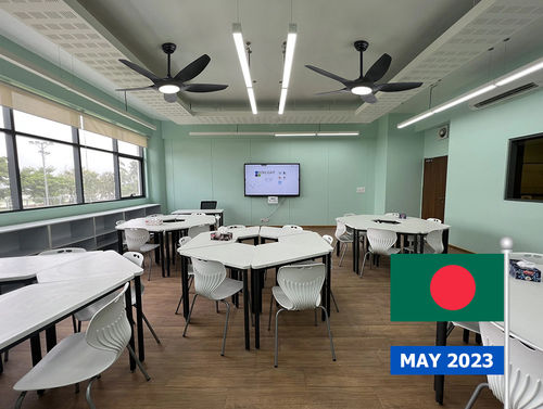 最新の企業 ソリューションについて 国際学校 天井扇風機プロジェクト