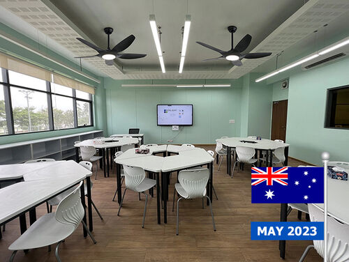 国際学校 天井扇風機プロジェクト