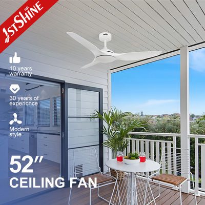 良い値段 52インチ 白い天井扇風機 ライトなし ABS ブレイド スマート APP コントロール オンライン