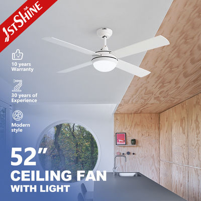 良い値段 Simple White Ceiling Fan With Lamp Light 3-Speed AC Motor オンライン