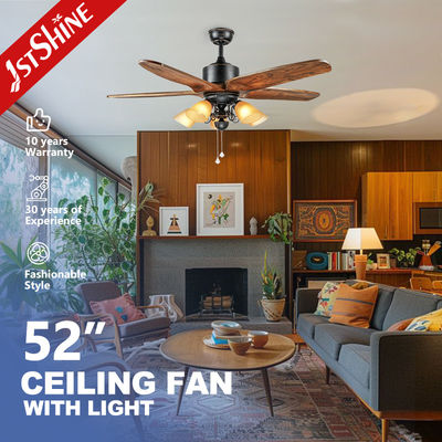 良い値段 OEMの5つの木の刃が付いている省エネの引きスイッチ天井に付いている扇風機 オンライン