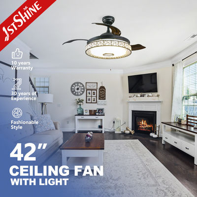 良い値段 超静かな音楽リモート・コントロール見えない天井に付いている扇風機のシャンデリア オンライン