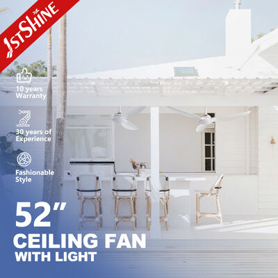 良い値段 52インチ モダン天井扇風機 ABSブレードと組み込みLEDライト オンライン